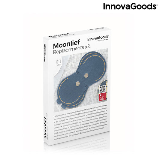 Patchs de Rechange pour Masseur pour Soulagement de Douleurs Menstruelles Moonlief InnovaGoods (Pack de 2)