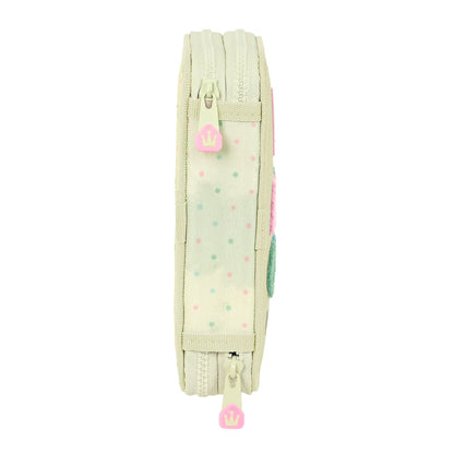 Trousse Scolaire avec Accessoires Glow Lab Magic flow Beige 12.5 x 19.5 x 4 cm (28 Pièces)