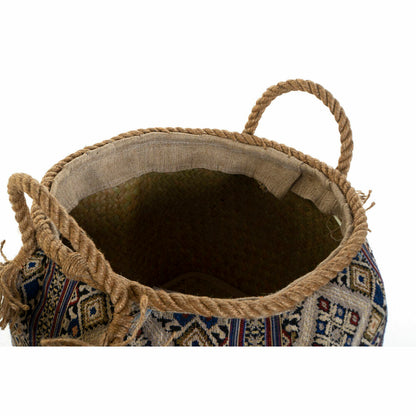 Panier DKD Home Decor 30 x 30 x 30 cm Fibre naturelle Boho (2 Unités)
