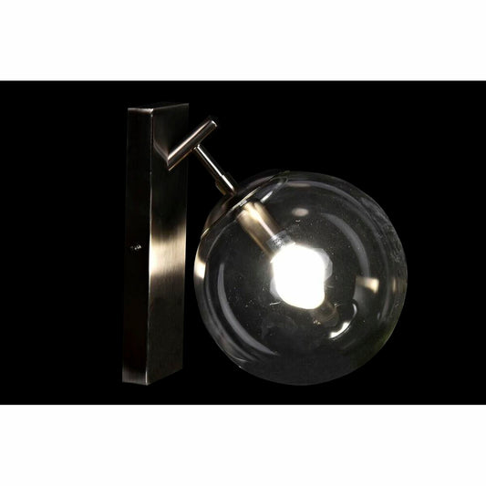 Applique DKD Home Decor 25W Verre Argenté Métal 220 V (20 x 25 x 27 cm)