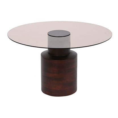 Table Basse DKD Home Decor Verre Bois de manguier 80 x 80 x 40 cm