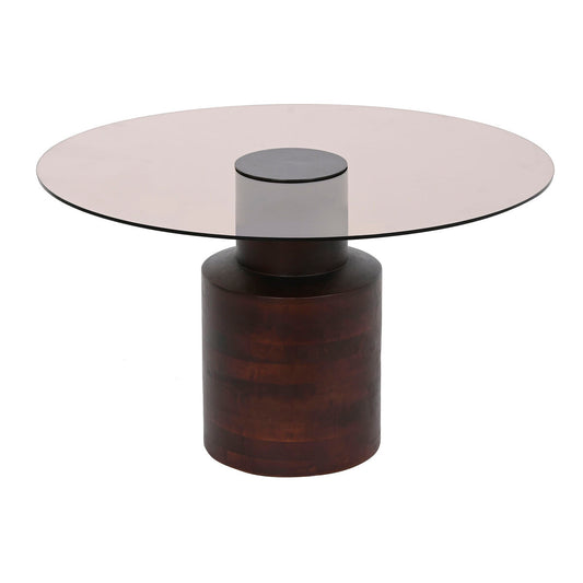 Table Basse DKD Home Decor Verre Bois de manguier 80 x 80 x 40 cm
