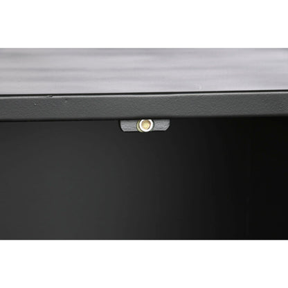 Caisson à Tiroirs Home ESPRIT Noir Métal Loft 75 x 45 x 80 cm