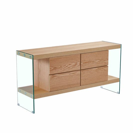 Buffet DKD Home Decor Verre Bois MDF (160 x 45 x 80 cm)