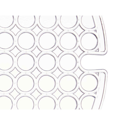 Tapis Évier Transparent Plastique 29 x 0,1 x 29 cm (12 Unités)