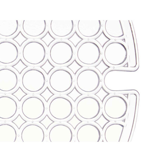 Tapis Évier Transparent Plastique 29 x 0,1 x 29 cm (12 Unités)