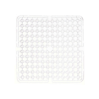 Tapis Évier Transparent Plastique 28 x 0,1 x 28 cm (12 Unités)