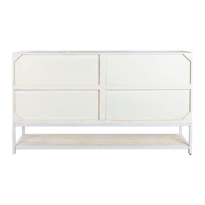 Buffet DKD Home Decor 170 x 45 x 100 cm Métal Blanc Bois de manguier