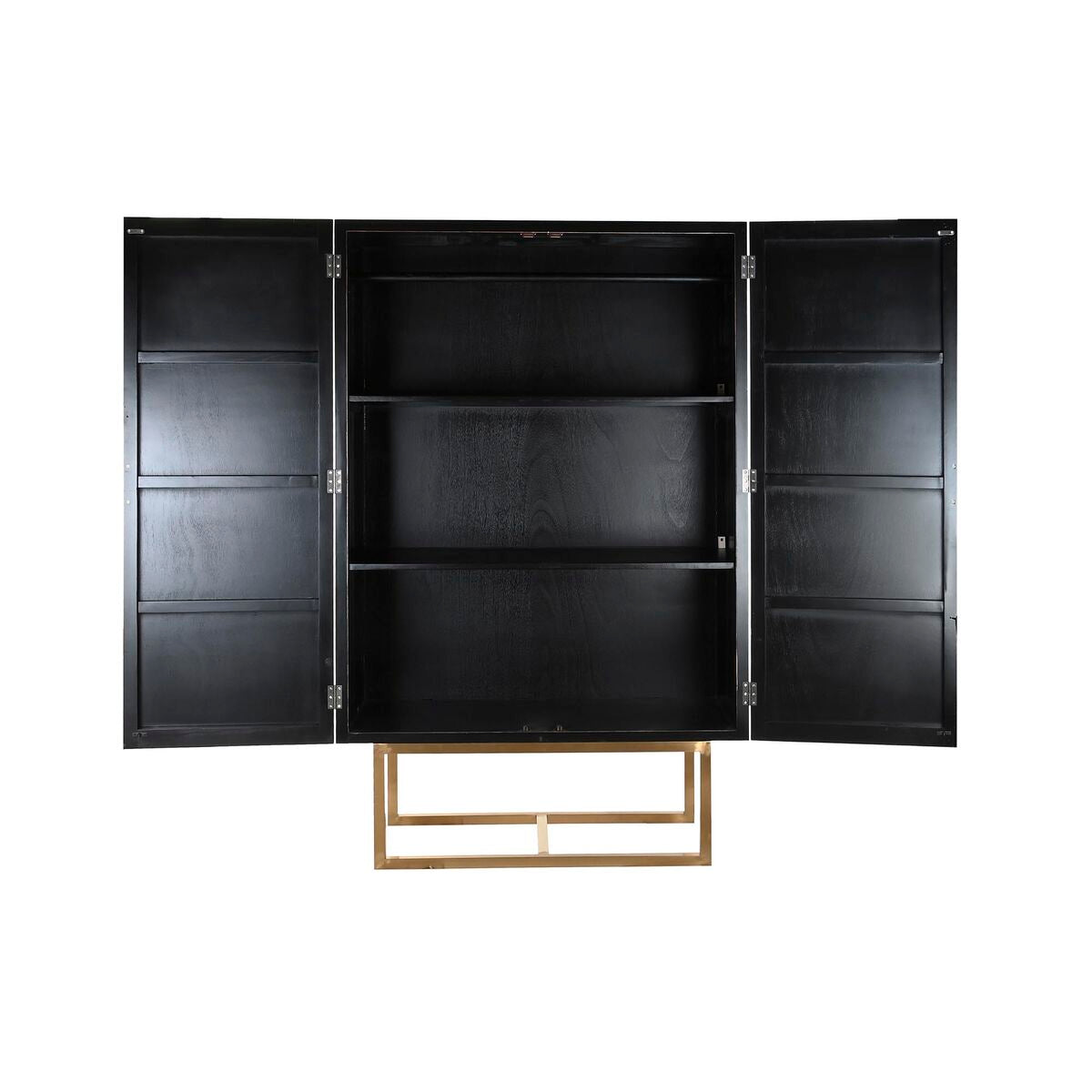 Armoire DKD Home Decor   110 x 50 x 180 cm Noir Métal Peuplier