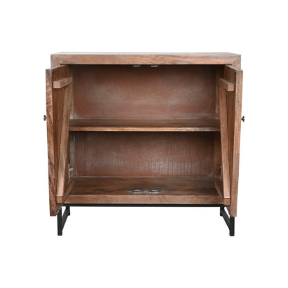 Buffet Home ESPRIT Marron Noir Argenté 80 x 38 x 80 cm