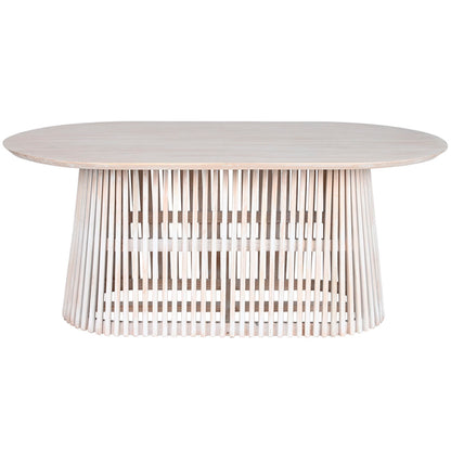 Table de Salle à Manger Home ESPRIT Blanc bois mindi 180 x 100 x 75 cm