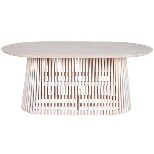 Table de Salle à Manger Home ESPRIT Blanc bois mindi 180 x 100 x 75 cm