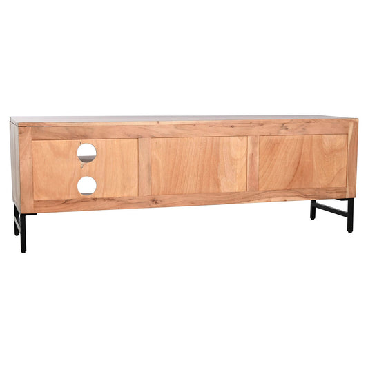 Meubles de télévision Home ESPRIT Marron Noir Métal Acacia 145 x 40 x 52 cm