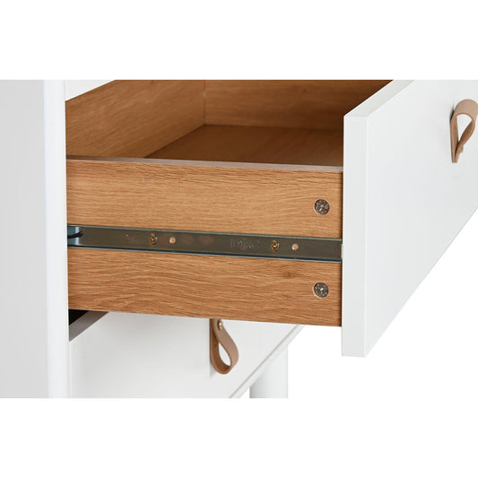 Caisson à Tiroirs Home ESPRIT Blanc Naturel polypropylène Bois MDF 80 x 40 x 117 cm