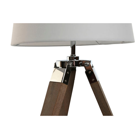 Lampe de bureau Home ESPRIT Blanc Marron Bois 36 x 36 x 60 cm