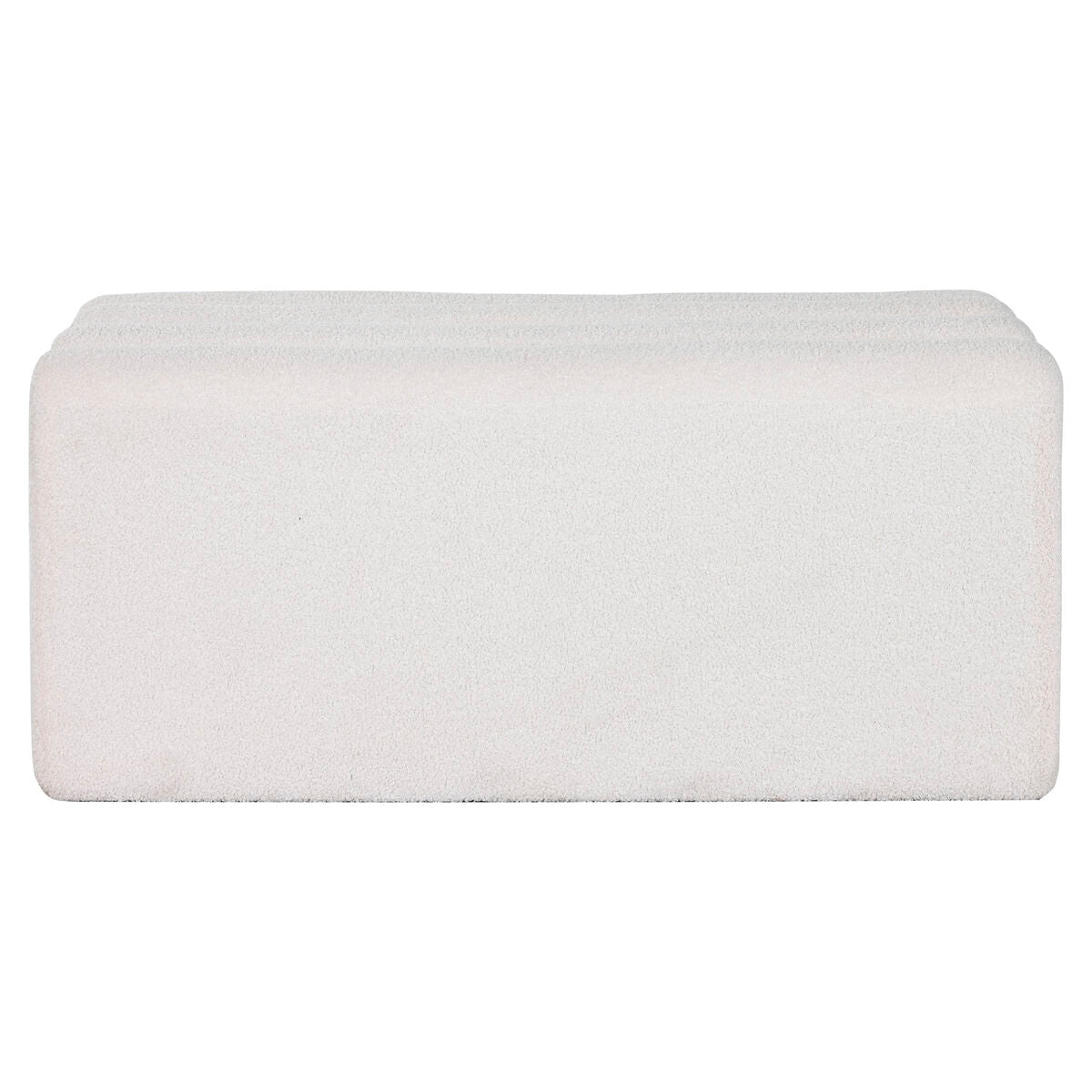 Banquette Home ESPRIT Blanc Polyester Bois MDF 100 x 45 x 43 cm