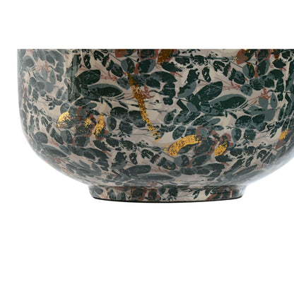 Vase Home ESPRIT Vert Doré Métal 25 x 25 x 69 cm