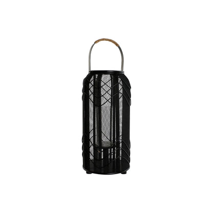 Bougeoir Home ESPRIT Noir Métal 21,5 x 21,5 x 43,5 cm