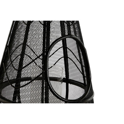 Bougeoir Home ESPRIT Noir Métal 28 x 28 x 50 cm