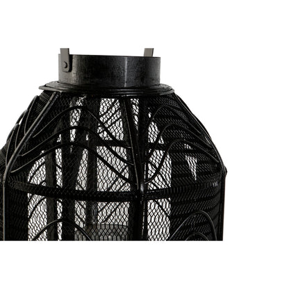 Bougeoir Home ESPRIT Noir Métal 26,5 x 26,5 x 28 cm