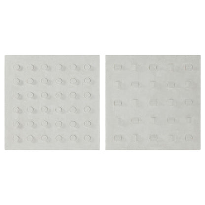 Décoration murale Home ESPRIT Blanc Bois MDF Moderne 80 x 6,5 x 80 cm
