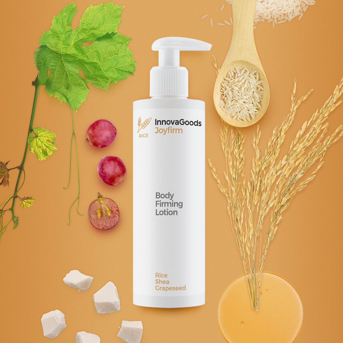 Lotion Corporelle Raffermissante Rice Joyfirm InnovaGoods 250 ml