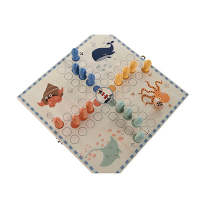 Parchis Home ESPRIT Bois 26 x 13 x 3,3 cm