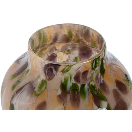 Vase Home ESPRIT Multicouleur Verre Moderne 19,5 x 19,5 x 29,7 cm