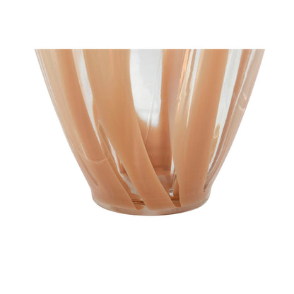 Vase Home ESPRIT Pêche Verre Moderne 17,5 x 17,5 x 44 cm