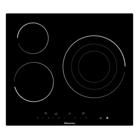 Plaques Vitro-Céramiques Hisense 1 60 cm Noir 60 cm 5700 W