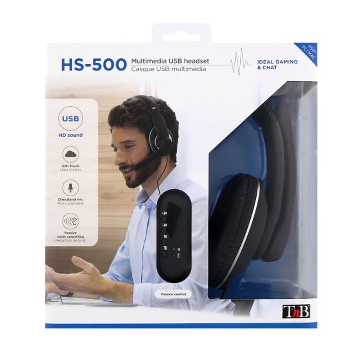 Casque audio TNB HS-500 Noir