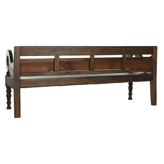 Banc Home ESPRIT Brun foncé bois de teck 196 x 68 x 82 cm