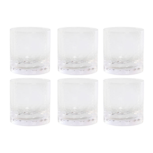 Set de Verres Home ESPRIT Transparent Verre Avec relief (6 Unités)