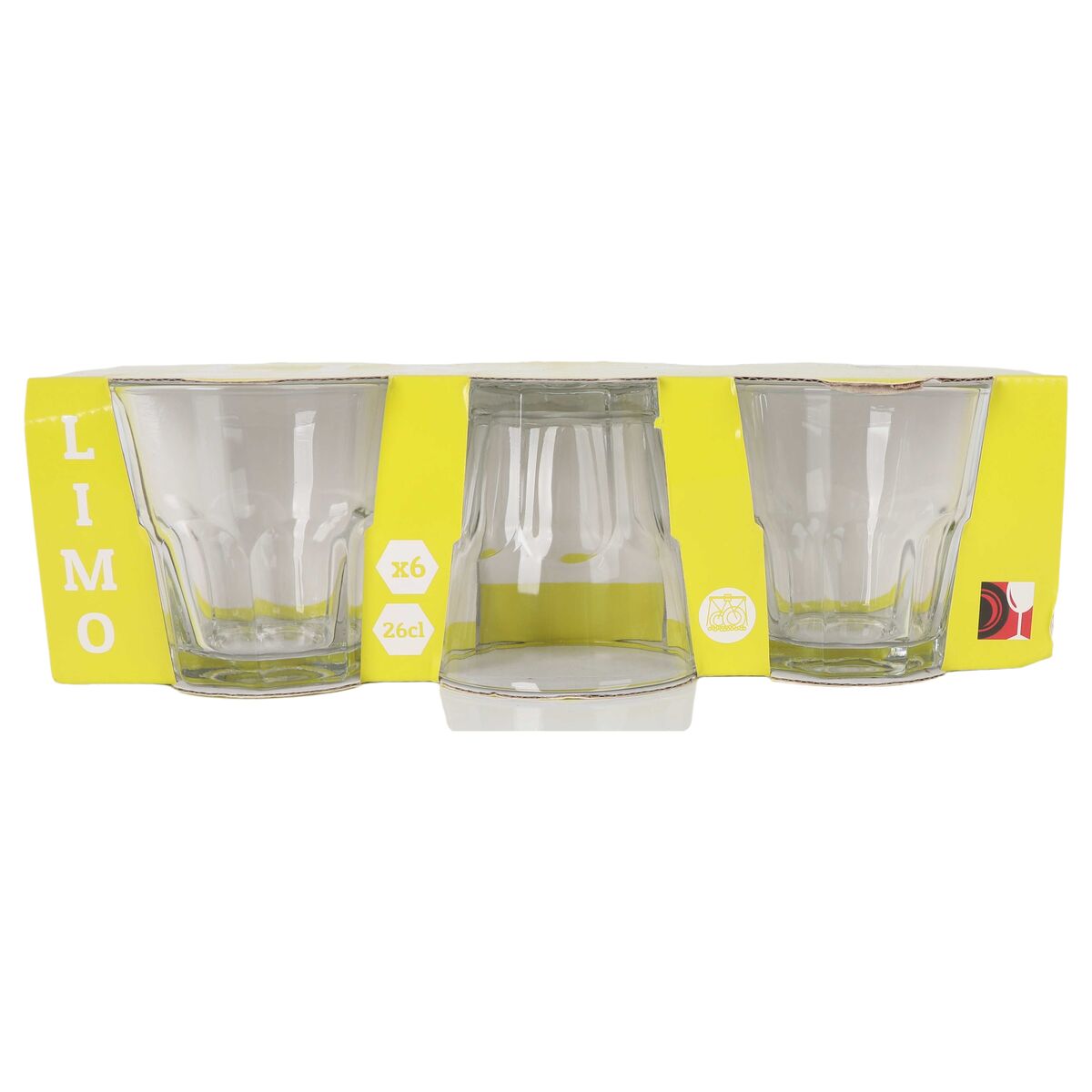 Set de Verres Inde Limo 260 ml 6 Pièces (8 Unités)