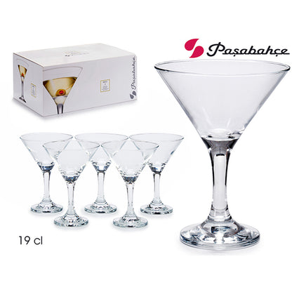 Verre à cocktail Pasabahce 1002401-44410 Transparent verre 190 ml 33 x 15 x 22 cm 10,7 x 13,5 cm 6 Pièces