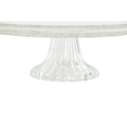 Assiette plate Home ESPRIT Transparent Verre 33 x 33 x 9,4 cm