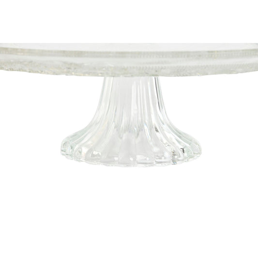 Assiette plate Home ESPRIT Transparent Verre 33 x 33 x 9,4 cm