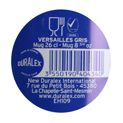 Tasse Duralex Versailles Empilable Gris 260 ml (72 Unités)