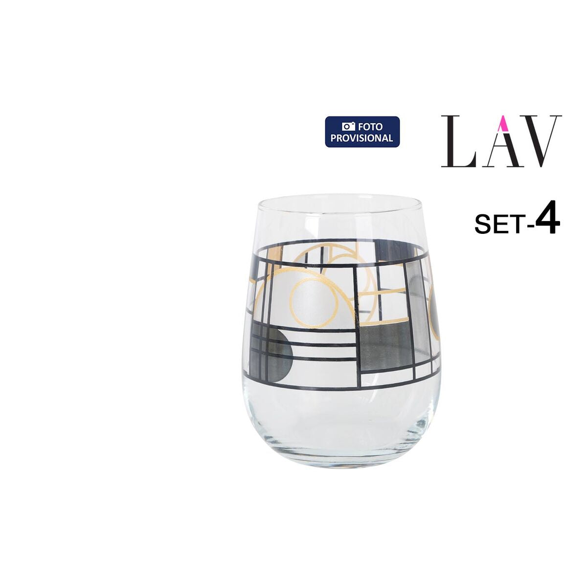 Set de Verres LAV GAIA 4 Pièces (6 Unités)