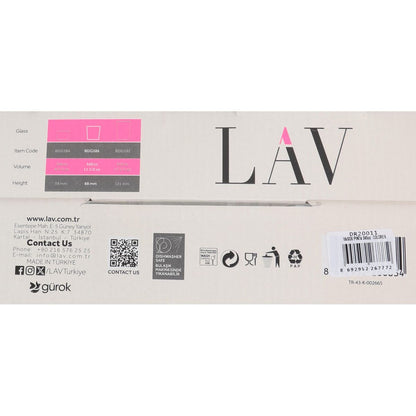 Verre à bière LAV BDG386UB4046 345 ml 4 Pièces (6 Unités)