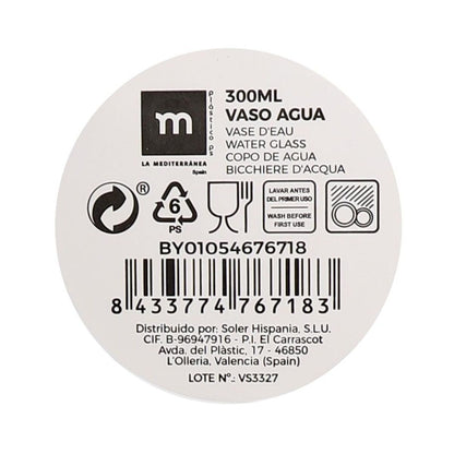 Verre d'eau La Mediterránea 0,3 L (24 Unités)