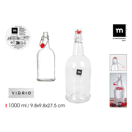 Bouteille en Verre La Mediterránea 1 L (12 Unités)