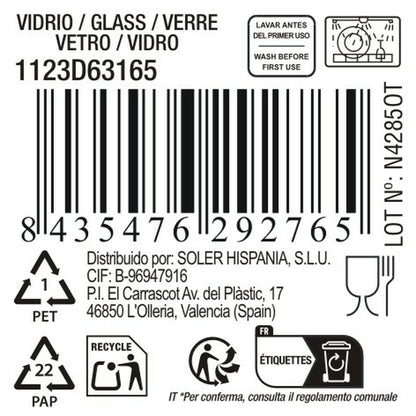 Verre La Mediterránea Bois (48 Unités)