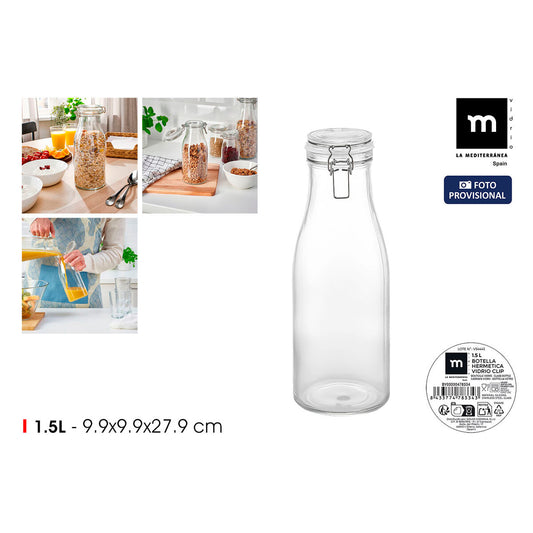 Bouteille en Verre La Mediterránea verre 1,5 L (6 Unités)