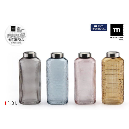Bouteille en Verre La Mediterránea verre 1,8 L (8 Unités)