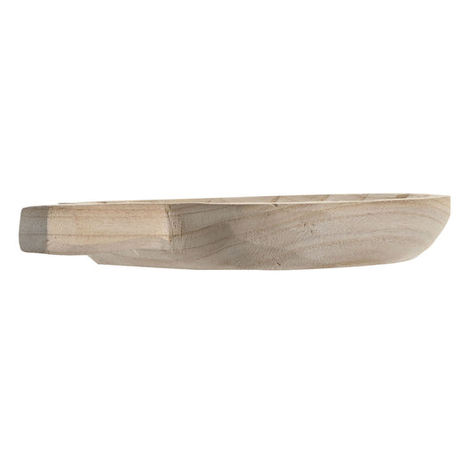 Centre de Table DKD Home Decor Marron Naturel Tropical Feuille d'une plante 29 x 23 x 4 cm