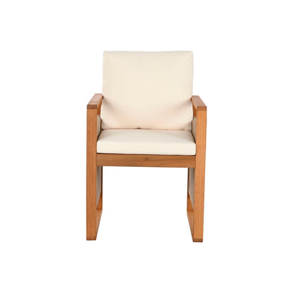 Ensemble Table + Chaises Home ESPRIT Marron Corde Bois d'eucalyptus 230 x 100 x 75 cm