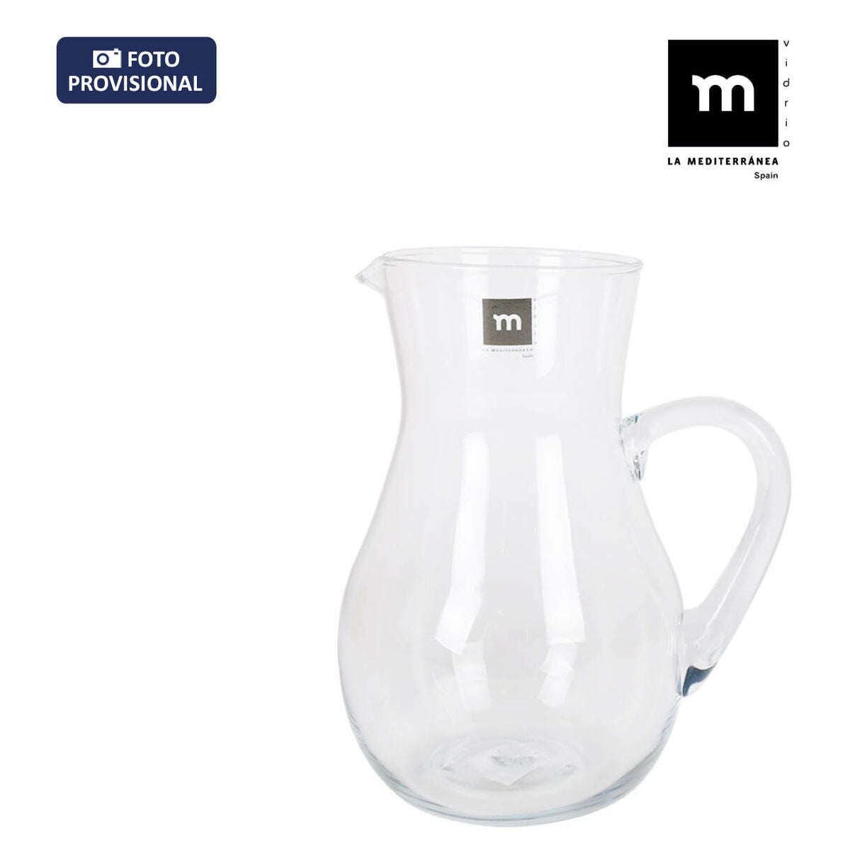 Pichet La Mediterránea Lombardia verre 2 L (4 Unités)