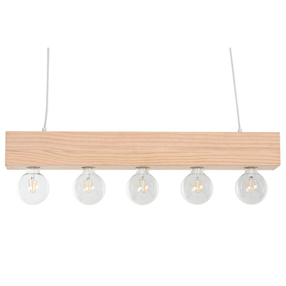 Suspension Home ESPRIT Blanc Noir Marron Clair Bois 50 W 80 x 10 x 30 cm
