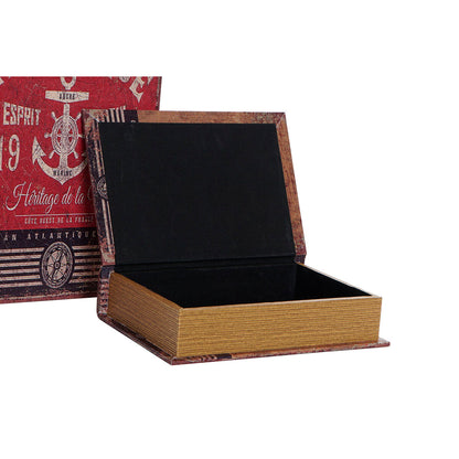 Set de boîtes décoratives Home ESPRIT Multicouleur Bois Toile Ancre